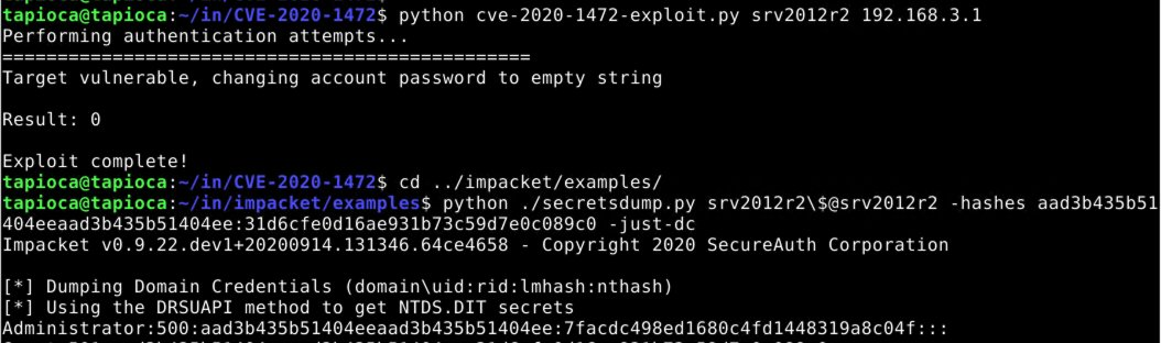 Zerologon Exploit. CVE.